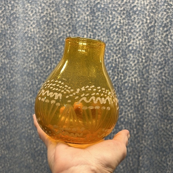 By Anthropologie Vivi Glass Bud Vase in Gold - Picture 3 of 13